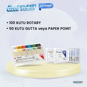 100 Kutu Rotary Kanal Eğesi 50 Kutu Gutta veya Paper Point 